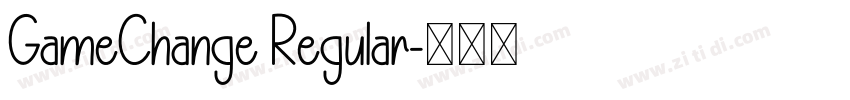 GameChange Regular字体转换 GameChange Regular字体转换